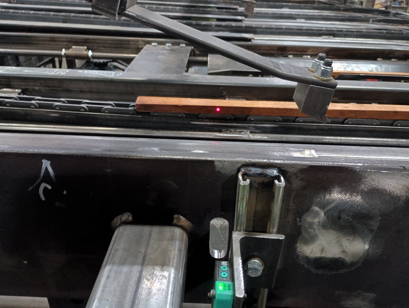 Stacker Auto Cycle photoeye installation
